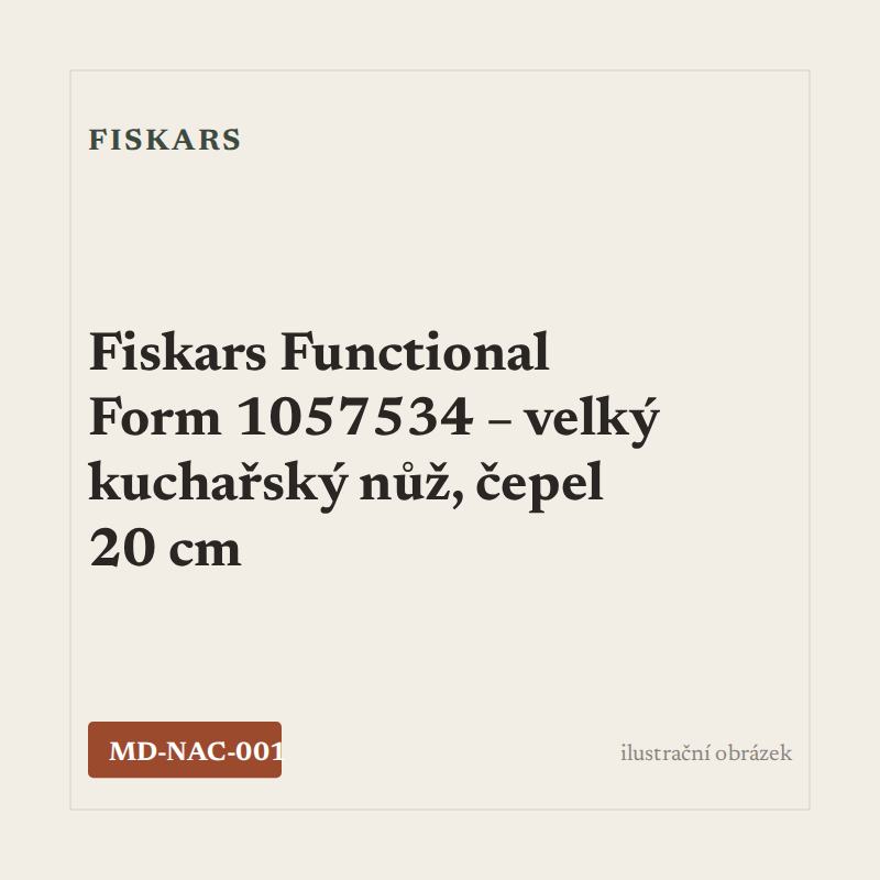 Fiskars Functional Form 1057534 – velký kuchařský nůž, čepel 20 cm