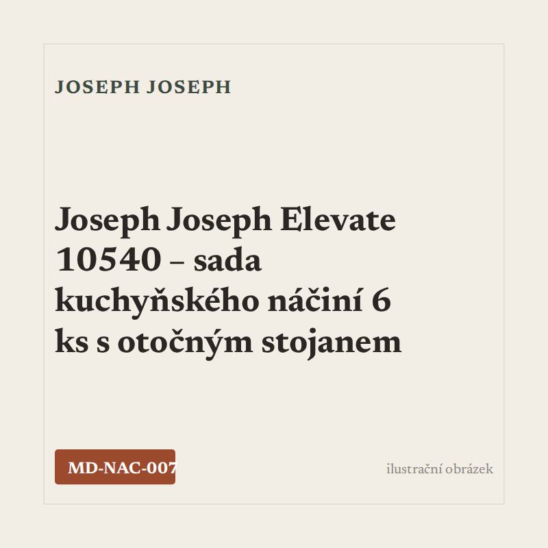 Joseph Joseph Elevate 10540 – sada kuchyňského náčiní 6 ks s otočným stojanem