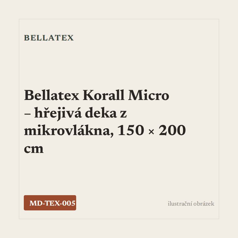 Bellatex Korall Micro – hřejivá deka z mikrovlákna, 150 × 200 cm