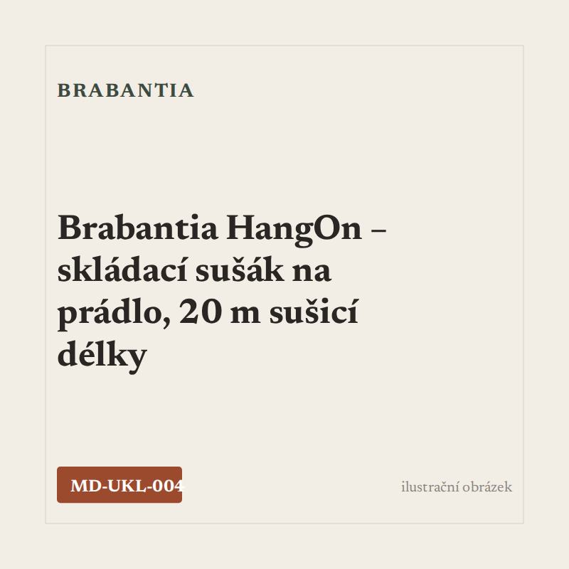 Brabantia HangOn – skládací sušák na prádlo, 20 m sušicí délky