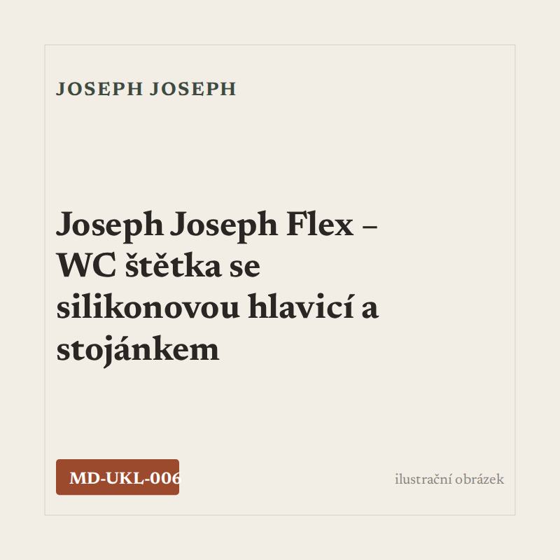 Joseph Joseph Flex – WC štětka se silikonovou hlavicí a stojánkem