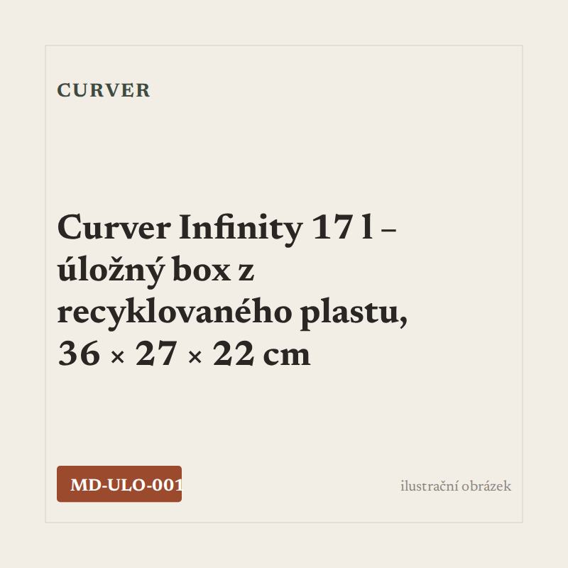 Curver Infinity 17 l – úložný box z recyklovaného plastu, 36 × 27 × 22 cm